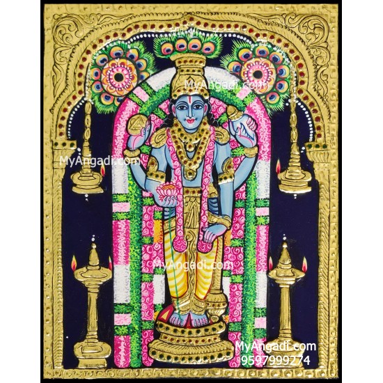 Guruvayurappan Tanjore Painting Guruvayurappan Tanjore Painting