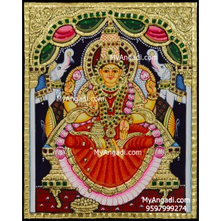Gajalakshmi Tanjore Painting