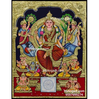 Raja Rajeshwari Tanjore Painting