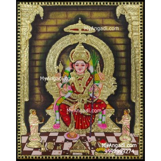 Kamatchi Amman Tanjore Painting