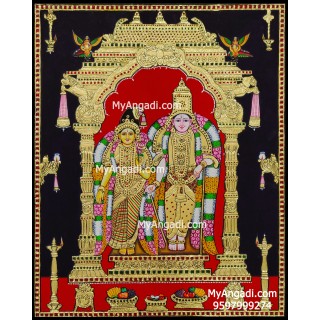 Andal Vishnu Tanjore Painting