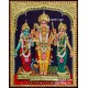 Murugan Valli Deivanai Tanjore Painting