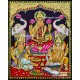 Lakshmi Ganesha Saraswathi Tanjore Painting