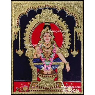 Aiyyappan Tanjore Painting, Iyyappan Tanjore Painting