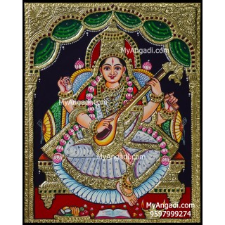 Saraswathi Tanjore Painting