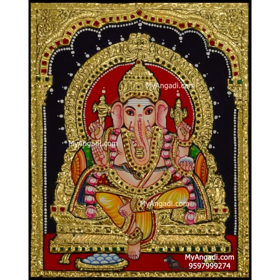 Ganesha Tanjore Painting