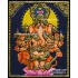 Kan Drishti Ganapathi Tanjore Painting