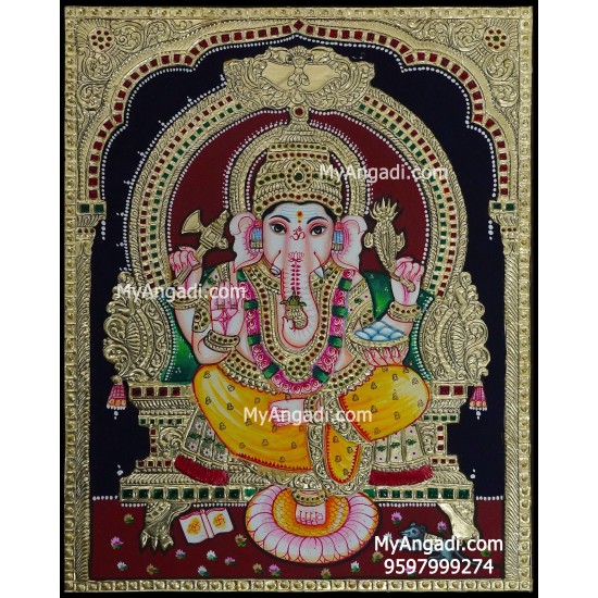 Ganesha Tanjore Painting