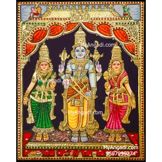 Koodal Azhagar / Kal Azhagar Tanjore Painting