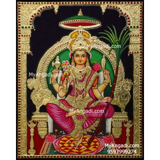 Lalitha Tripura Sundari Tanjore Painting