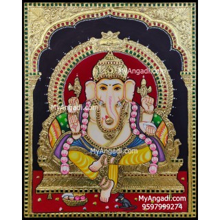 Ganesha Tanjore Painting