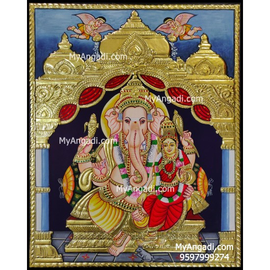 Siddhi Ganesha Tanjore Painting