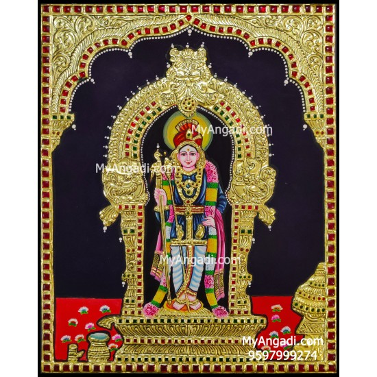 Murugan Tanjore Painting Murugan Tanjore Painting