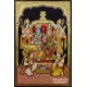 Ram Darbar - Ram with Sita, Hanuman, Lakshmanan Tanjore Painting