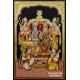 Ram Darbar - Ram with Sita, Hanuman, Lakshmanan Tanjore Painting