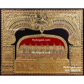 Saptha Kannigal Tanjore Painting