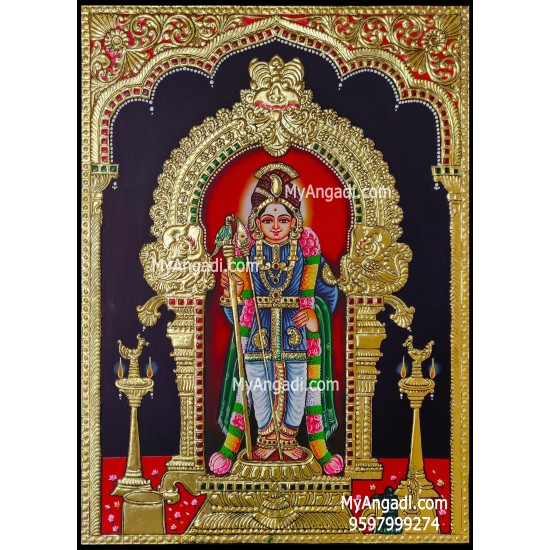 Murugan Tanjore Painting Murugan Tanjore Painting