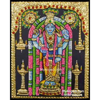 Guruvayoorappan Tanjore Painting