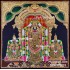 Balaji Sridevi and Boodevi Tanjore Painting