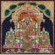 Balaji Sridevi and Boodevi Tanjore Painting