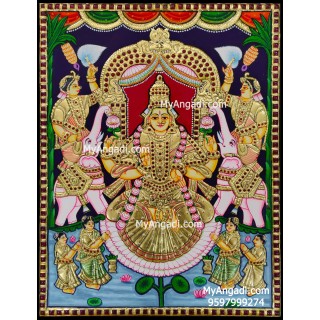 Gaja Lakshmi Tanjore Painting