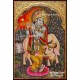 Krishna With Flute Cow Tanjore Painting Krishna With Flute Cow Tanjore Painting