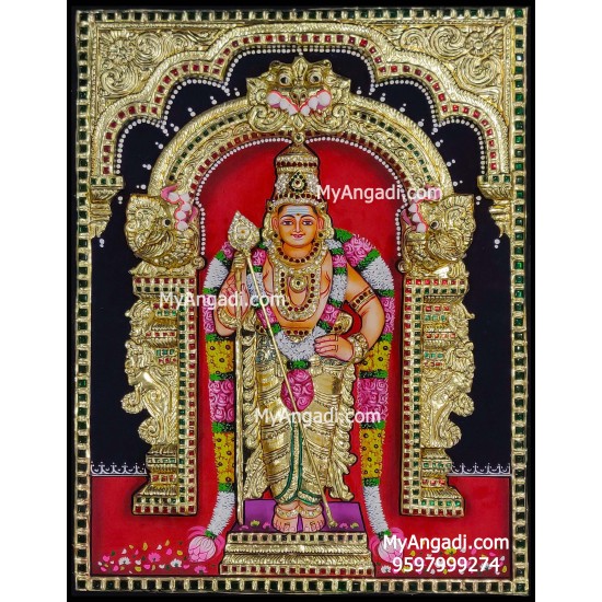 Murugan 3d Tanjore Painting