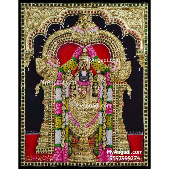 Balaji 3d Tanjore Painting