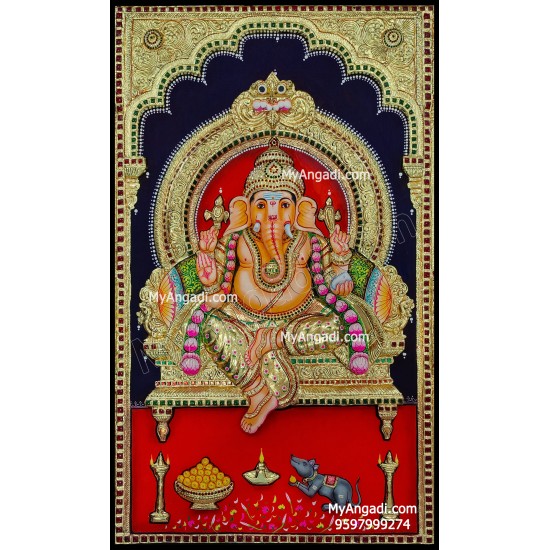 Ganesha Tanjore Painting Ganesha Tanjore Painting
