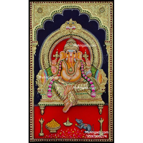 Ganesha Tanjore Painting