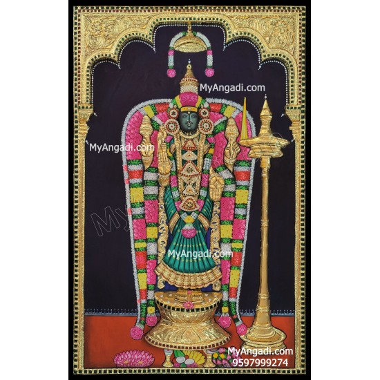 Akilandeswari Devi Tanjore Painting Akilandeswari Devi Tanjore Painting