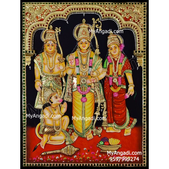 3D Kothanda Ramar Tanjore Painting