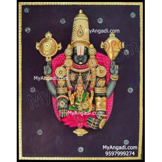 3D Balaji Tanjore Painting