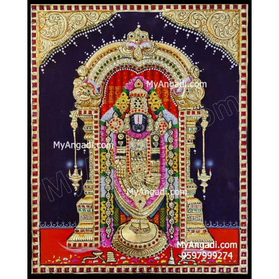 3D Balaji Tanjore Painting 3D Balaji Tanjore Painting