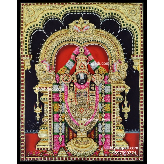 Balaji 3d Tanjore Painting