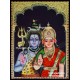 3D Shivan Parvathi Tanjore Painting
