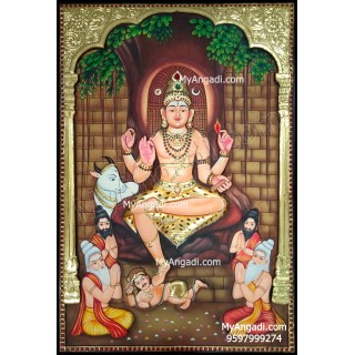 3D Dakshinamoorthy Tanjore Painting