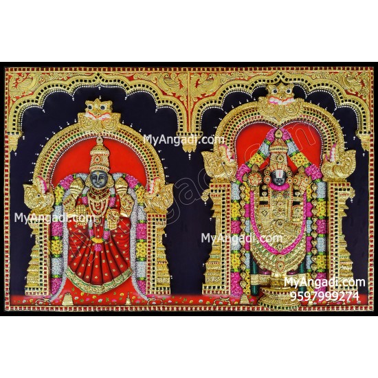3D Balaji Thayar Tanjore Painting