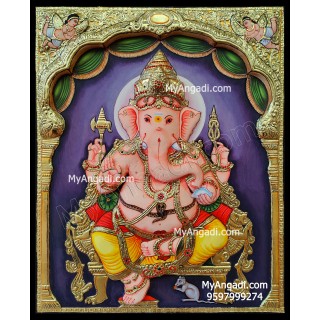 3D Ganesha Tanjore Painting