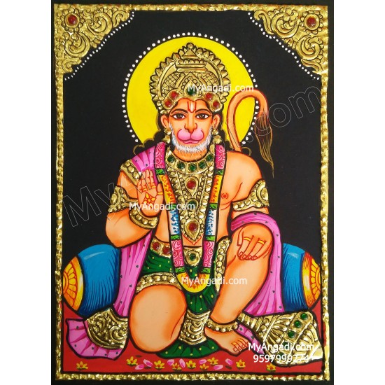 Hanuman Tanjore Painting Hanuman Tanjore Painting