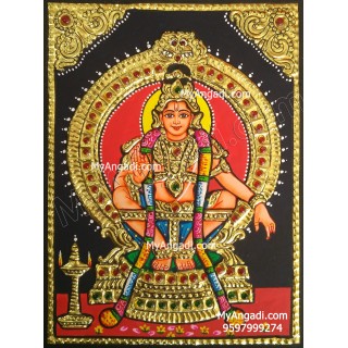 Aiyappan Small Tanjore Painting