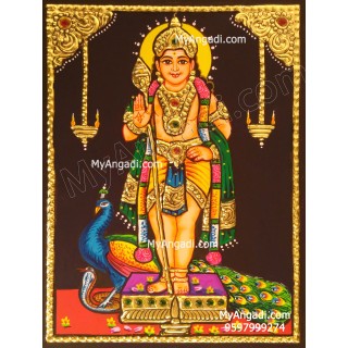 Murugan Small Tanjore Painting