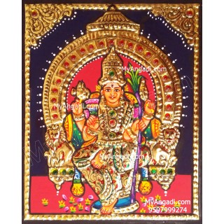 Kamatchi Amman Tanjore Painting