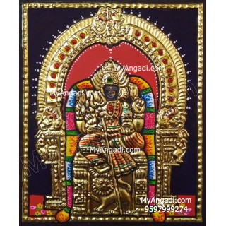 Simha Durgai Tanjore Painting