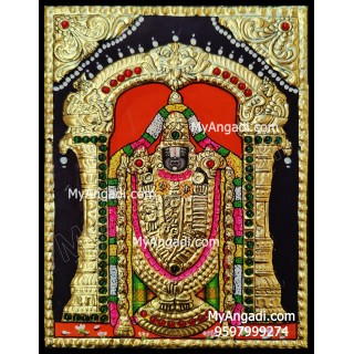 Tirupathi Balaji / Venkateswara Perumal Small Size Tanjore Paintings