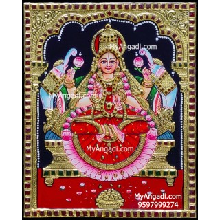 Gaja Lakshmi Tanjore Painting