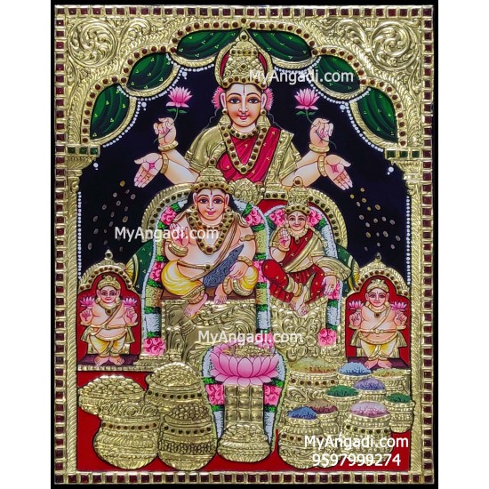 Kuber Lakshmi Tanjore Painting