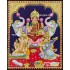 Lakshmi Ganesha Saraswathi Tanjore Painting