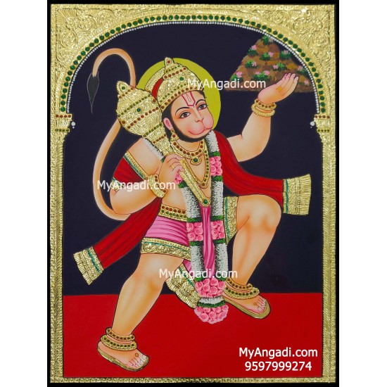 Hanuman Tanjore Painting