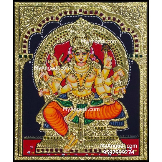 Thirumanthankunnu Bhagavati Tanjore Painting